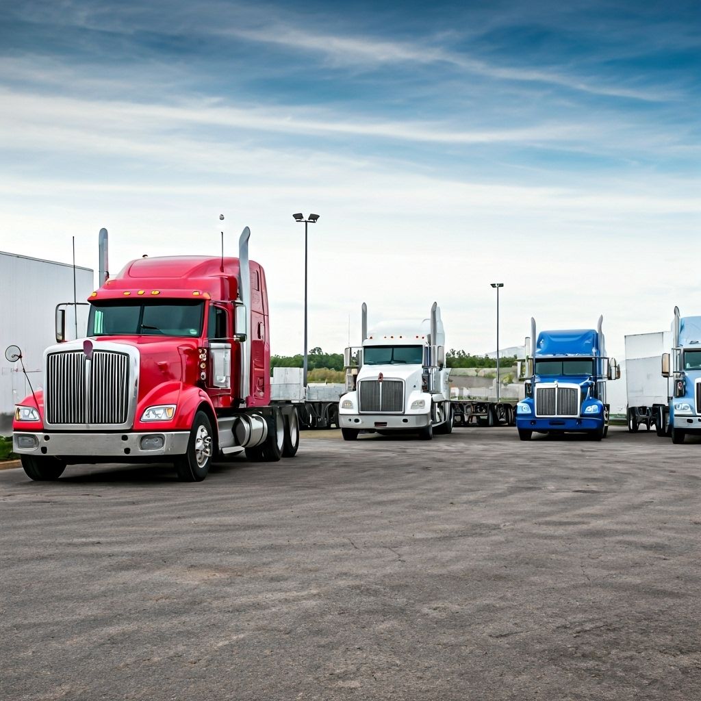 Jasveer Trucking fleet yard